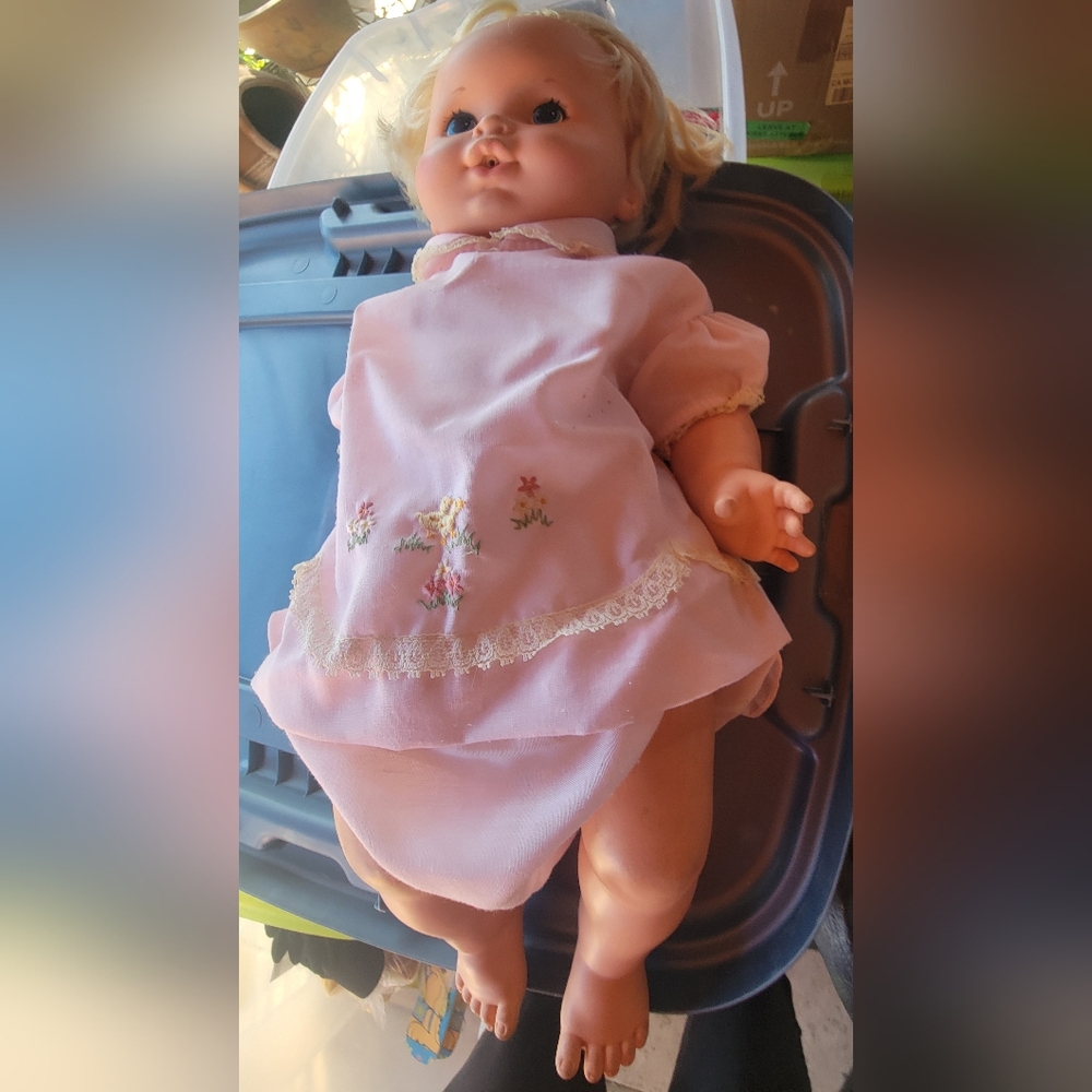 Mattel Tenderlove doll/Pink and Cream Baby Doll with Soft Body